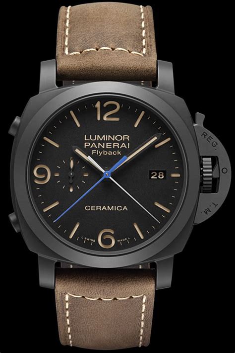 panerai luminor flyback ceramica replica|panerai luminor automatic with date.